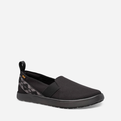 Teva Voya Slip On Women's Black Slip Ons CA63687 Canada Sale